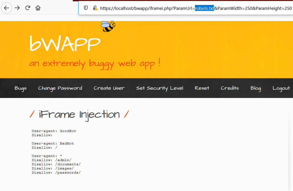 HTML Iframe Injection