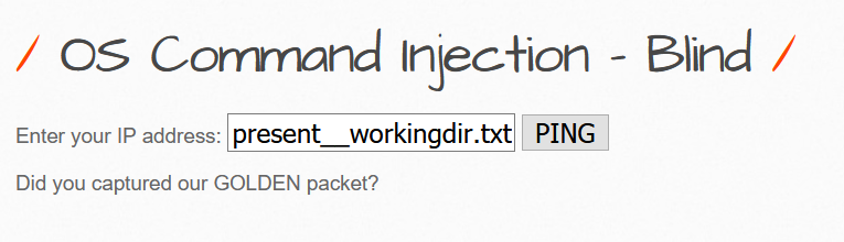 OS commmand injection blind