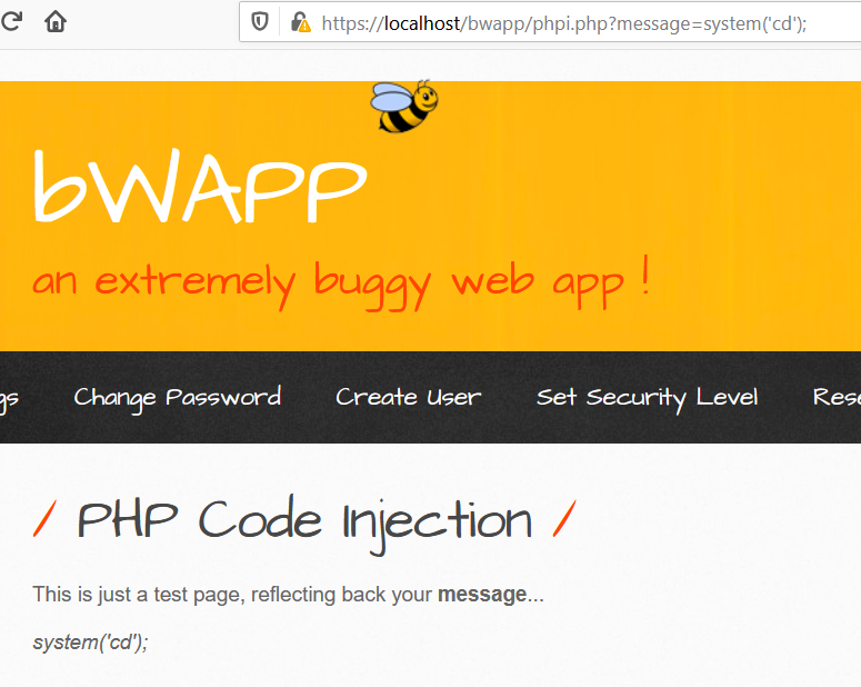PHP code injection